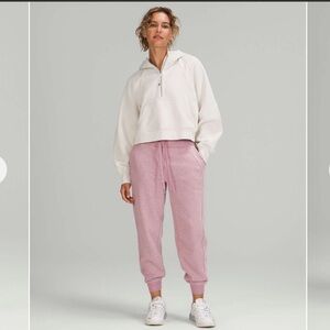 Lululemon Scuba High-Rise Jogger 7/8 Length Heathered Pink Taupe size 6